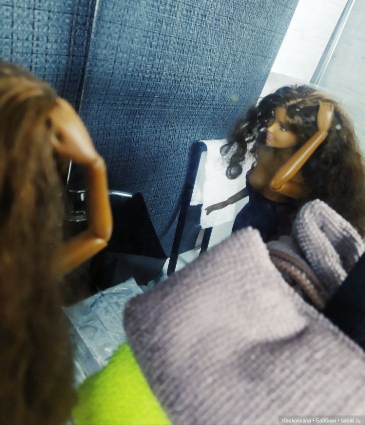 Душевая в черно-белом — Кукольная миниатюра своими руками: еда