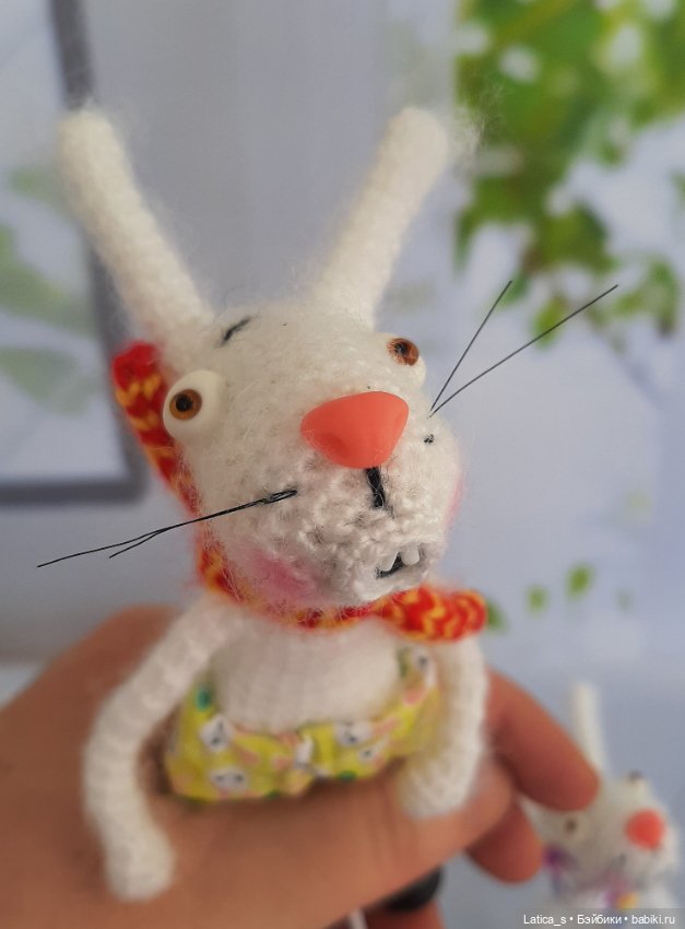 Зайцы удивляйцы — Вязаные игрушки и амигуруми: крючком (фото 8)