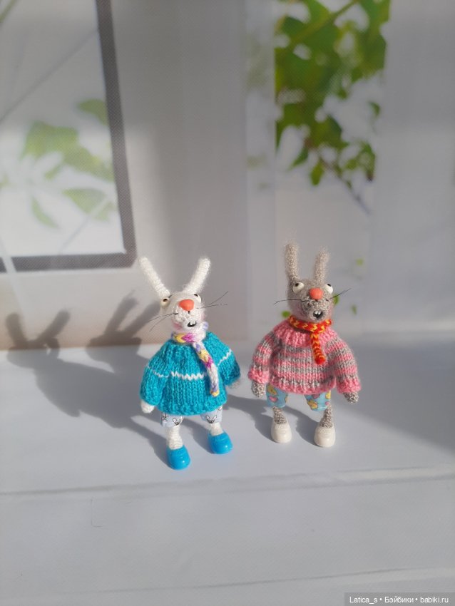 Зайцы удивляйцы — Вязаные игрушки и амигуруми: крючком (фото 7)