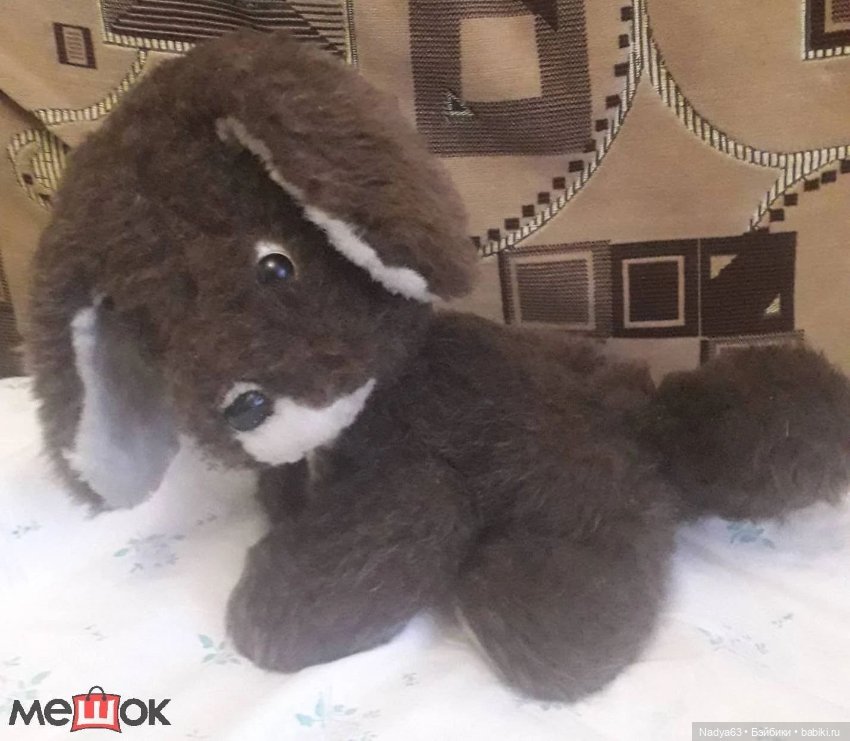 Как выстирать/высушить плюшевую собаку (фото 3)