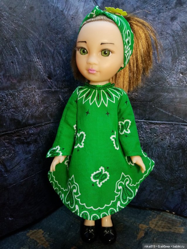 Кнопино платье — Одежда и обувь для кукол своими руками: фото (фото 4)