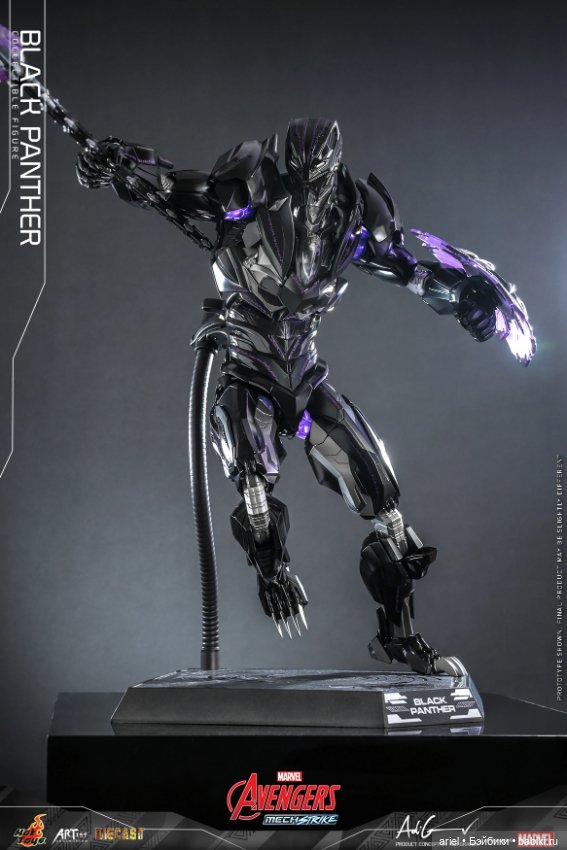Hot Toys анонсировали дайкастовую фигурку Чёрной Пантеры по мотивам комикса "Мстители: Механическая атака"