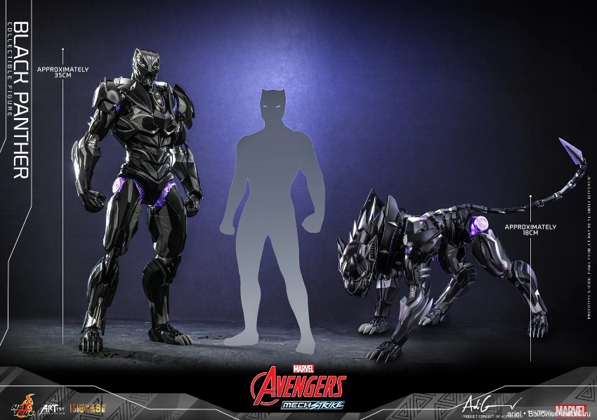 Hot Toys анонсировали дайкастовую фигурку Чёрной Пантеры по мотивам комикса "Мстители: Механическая атака" (фото 7)