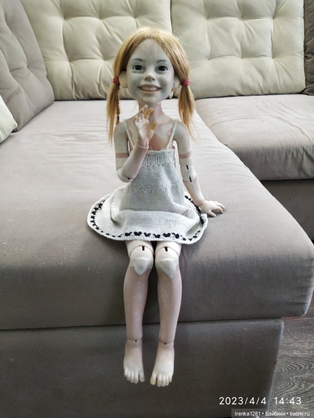 Вера.Часть 2 — Авторские шарнирные куклы своими руками: лепка