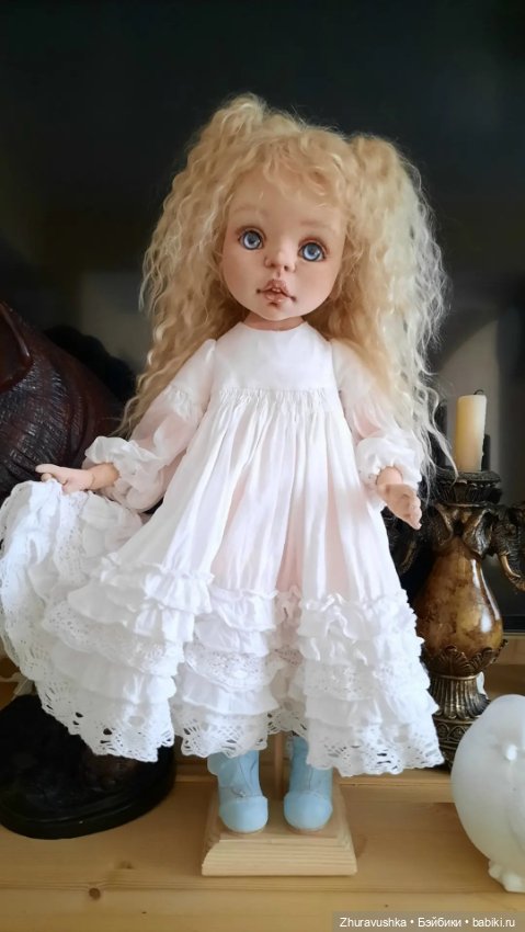 Авторская интерьерная кукла из капрона (фото 3)