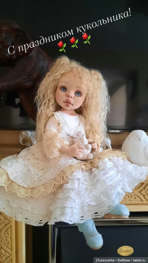 Авторская интерьерная кукла из капрона