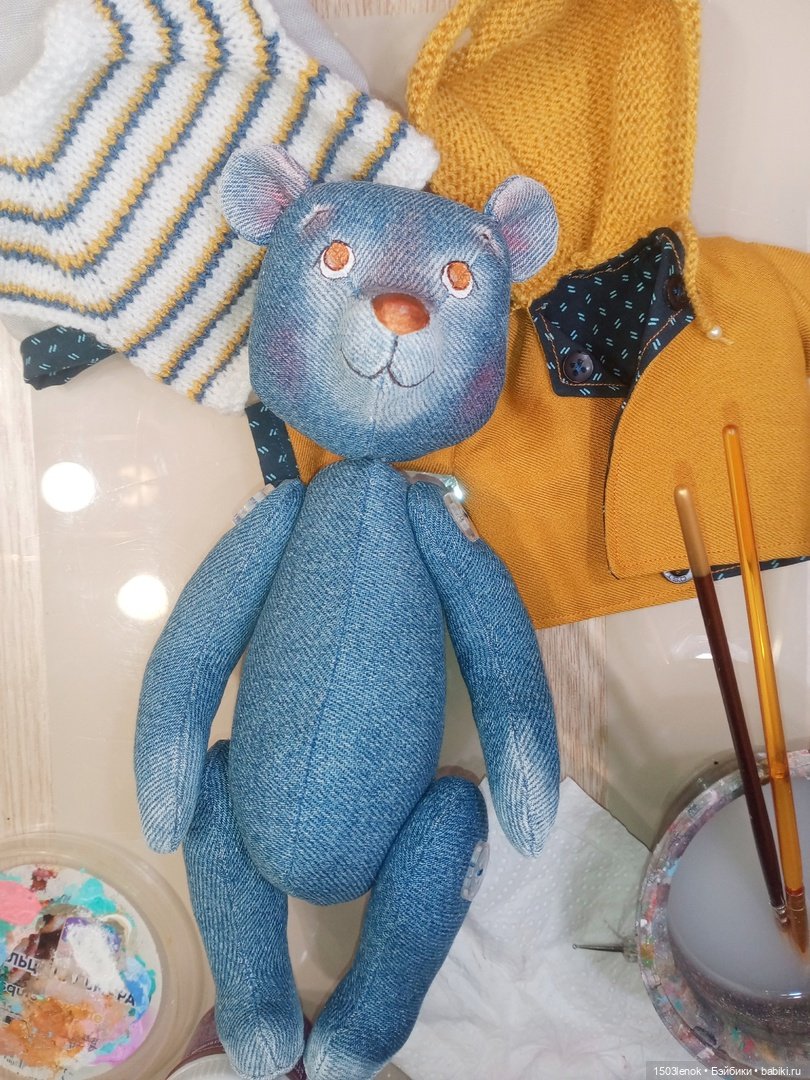 Тонировка и роспись — Авторские мишки Тедди и друзья: фото (фото 5)