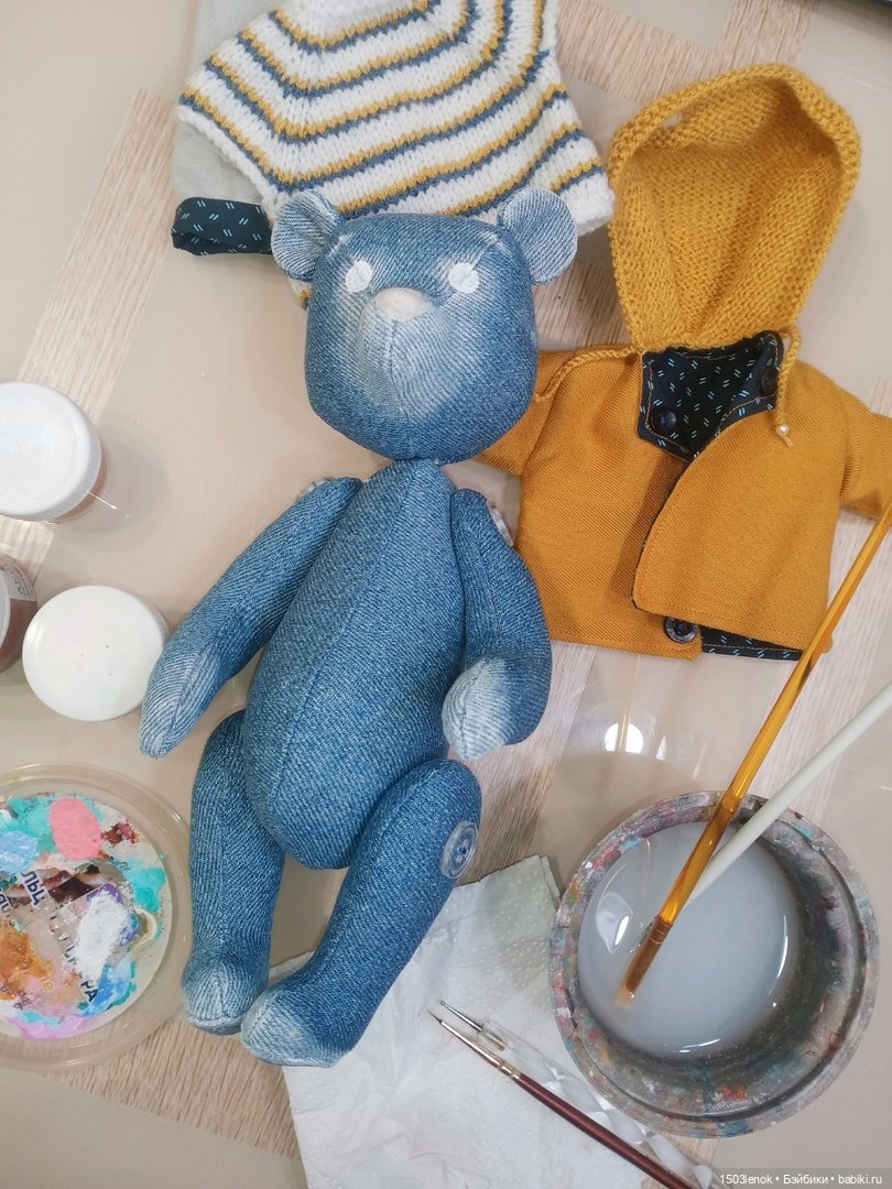 Тонировка и роспись — Авторские мишки Тедди и друзья: фото (фото 2)