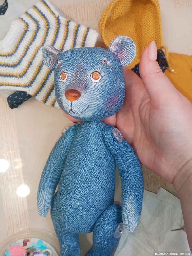 Тонировка и роспись — Авторские мишки Тедди и друзья: фото (фото 6)