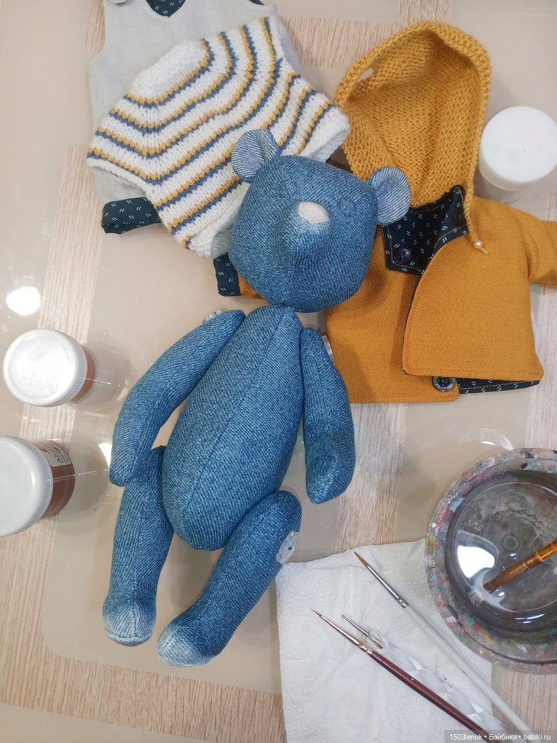 Тонировка и роспись — Авторские мишки Тедди и друзья: фото