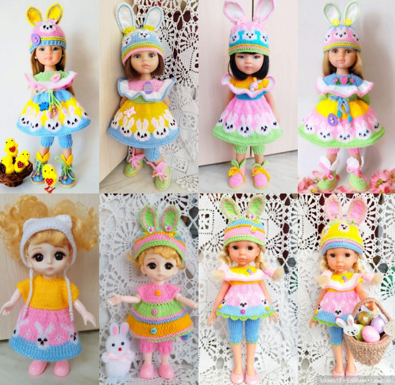 Ещё один комплект "Зайчик" с бразильской вышивкой в моей Пасхальной коллекции