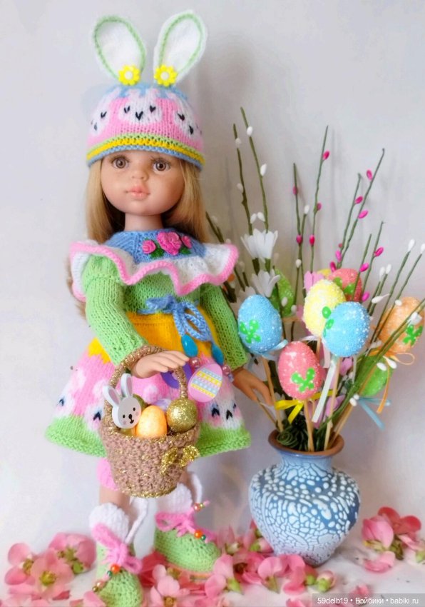 Ещё один комплект "Зайчик" с бразильской вышивкой в моей Пасхальной коллекции (фото 6)
