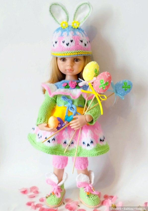 Ещё один комплект "Зайчик" с бразильской вышивкой в моей Пасхальной коллекции (фото 4)