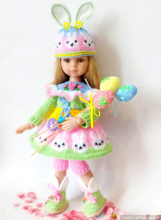 Ещё один комплект "Зайчик" с бразильской вышивкой в моей Пасхальной коллекции (фото 7)