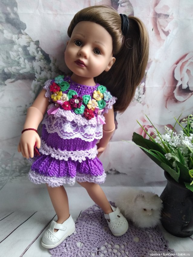 Фиолетовый, пурпурный — Одежда и обувь для кукол своими руками: фото
