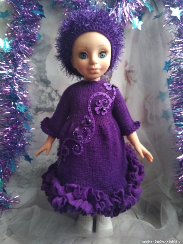 Фиолетовый, пурпурный — Одежда и обувь для кукол своими руками: фото