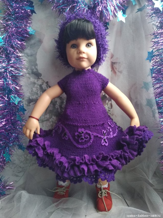 Фиолетовый, пурпурный — Одежда и обувь для кукол своими руками: фото