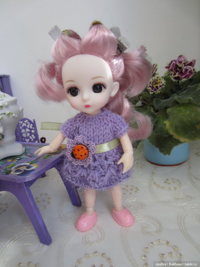 Фиолетовый, пурпурный — Одежда и обувь для кукол своими руками: фото