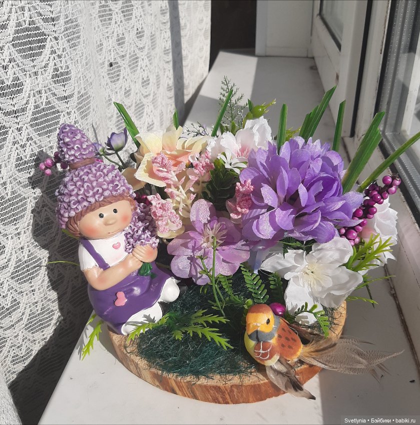 Цветочная девочка на спиле