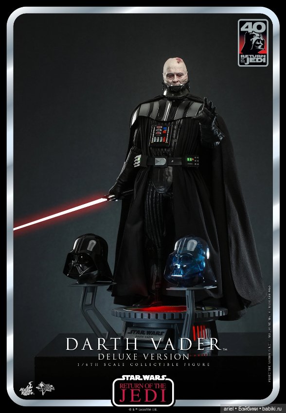 Hot Toys анонсировали фигурку Дарта Вейдера к 40-летию премьеры фильма «Звёздные войны. Эпизод VI: Возвращение джедая» (фото 2)