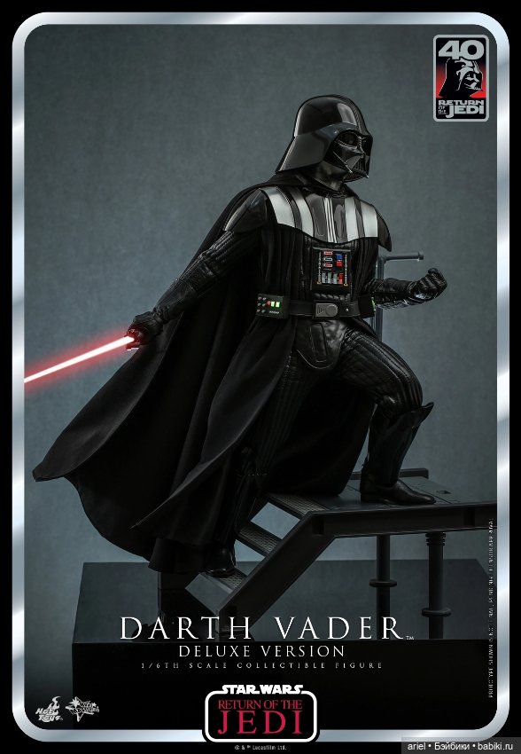 Hot Toys анонсировали фигурку Дарта Вейдера к 40-летию премьеры фильма «Звёздные войны. Эпизод VI: Возвращение джедая» (фото 3)