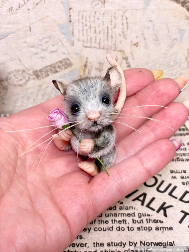 Мышонок🐭 — Авторские мишки Тедди и друзья: фото (фото 5)
