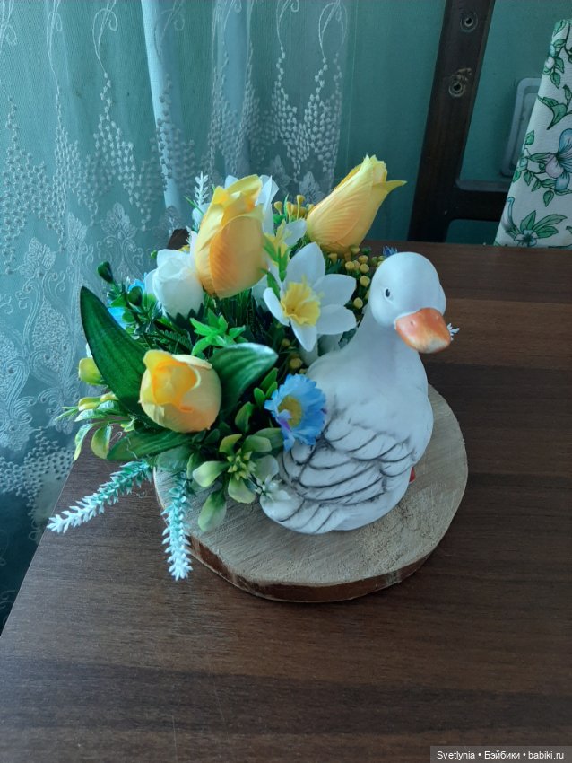 Цветочная композиция на спиле (фото 2)