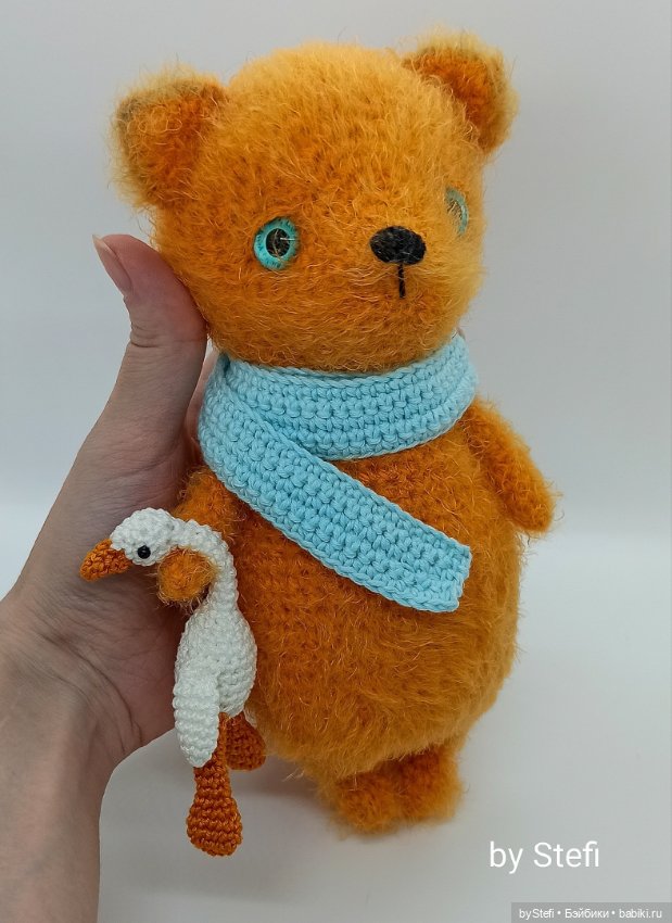 Лисик с гусиком — Вязаные игрушки и амигуруми: крючком (фото 6)