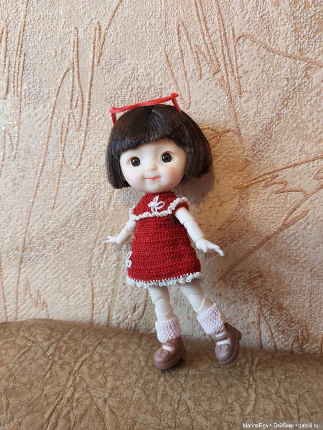 Пополнение в шарнирной компании и первая попытка вязания (фото 6)