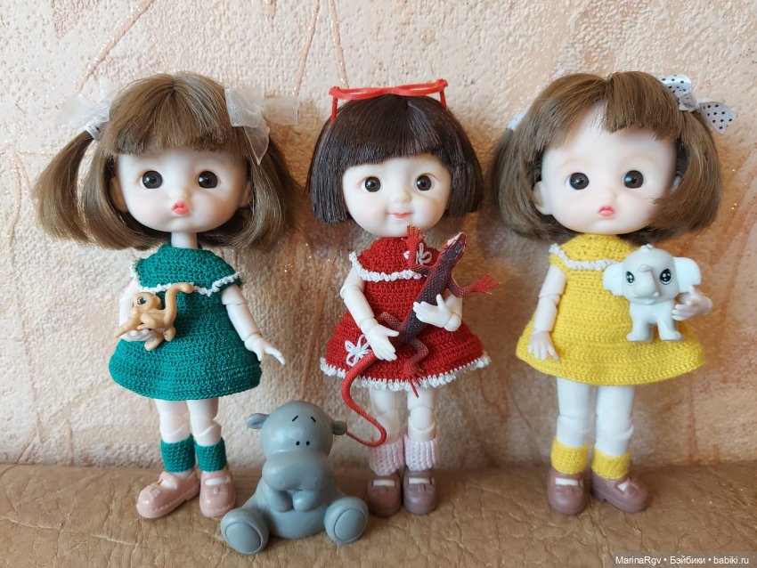 Пополнение в шарнирной компании и первая попытка вязания