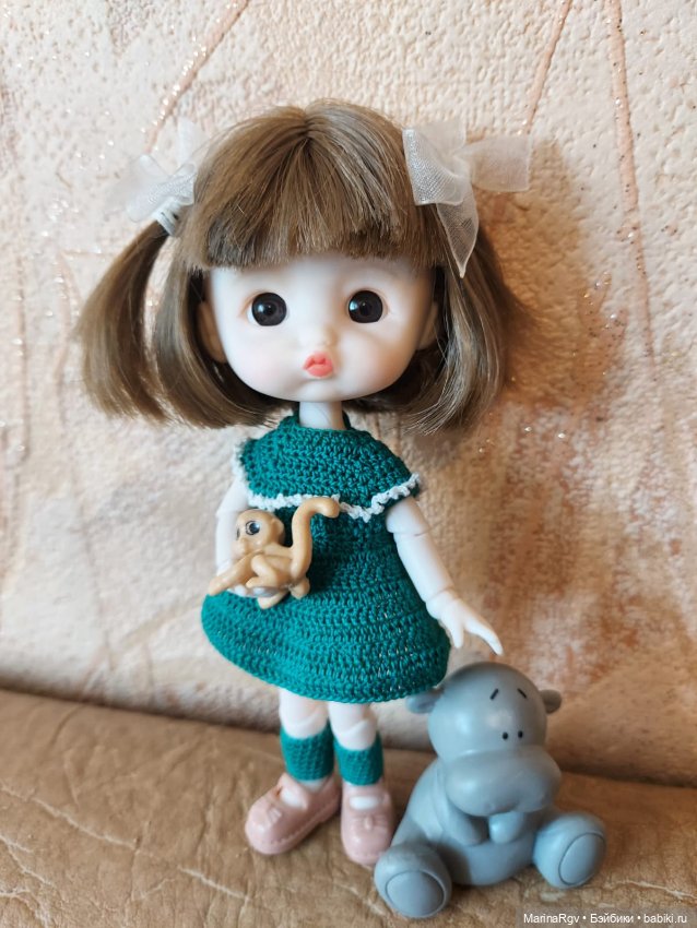 Пополнение в шарнирной компании и первая попытка вязания (фото 9)