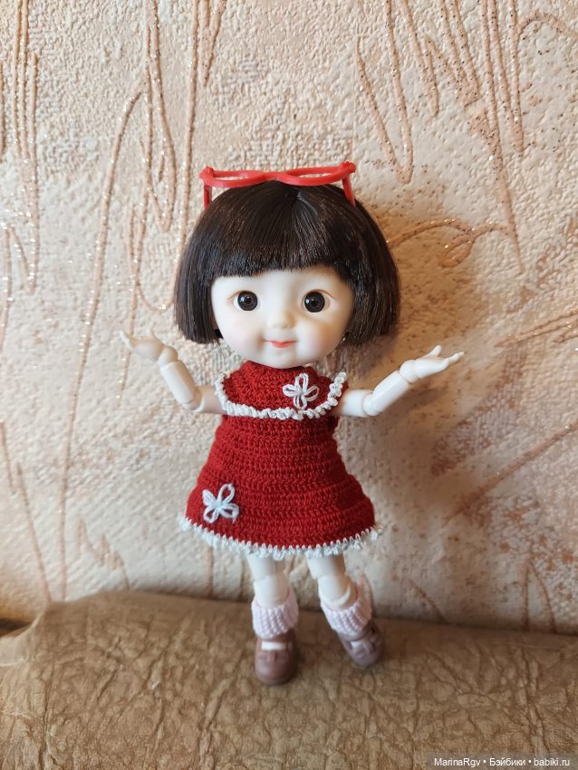 Пополнение в шарнирной компании и первая попытка вязания (фото 5)