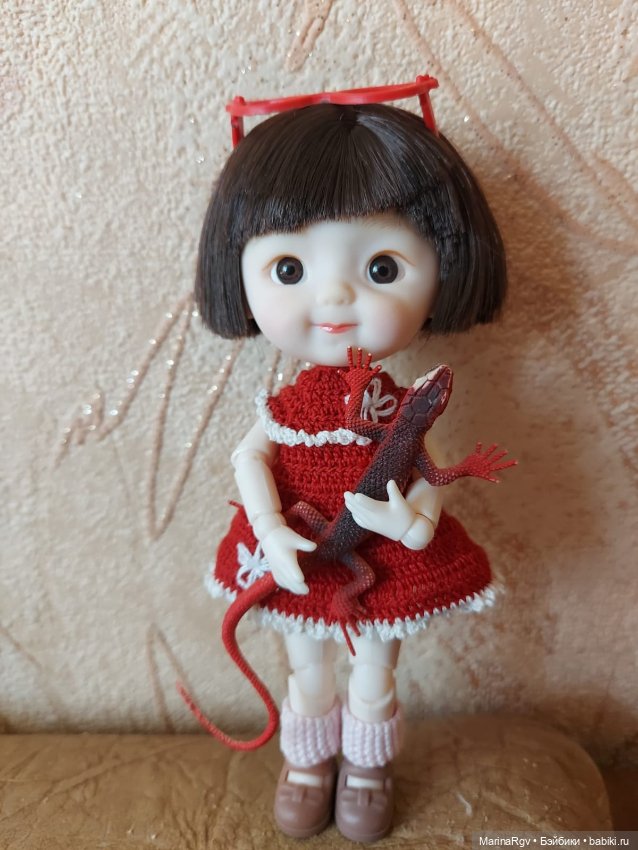 Пополнение в шарнирной компании и первая попытка вязания (фото 10)