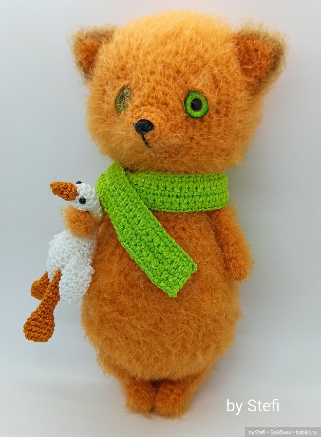 Ещё один лисик с гусиком. Зеленоглазый на этот раз (фото 3)