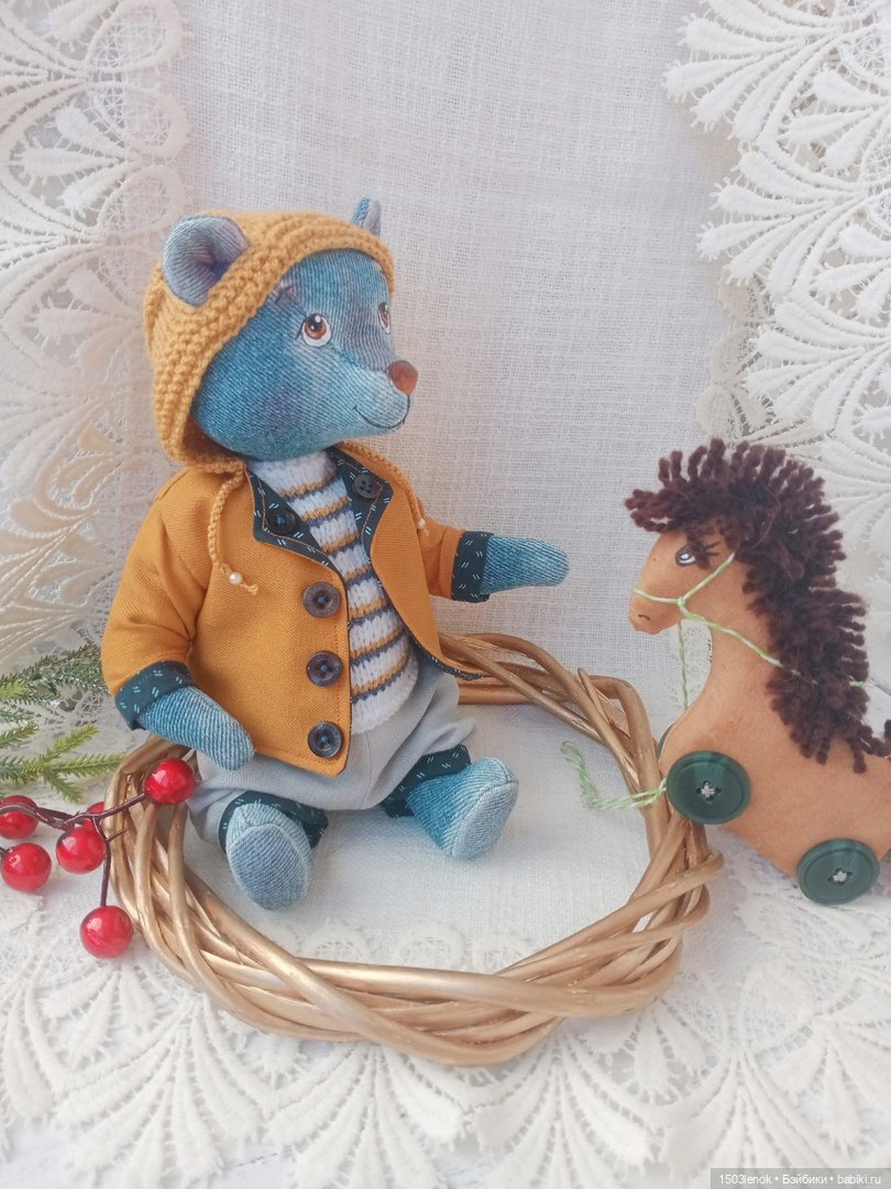 Сенечка — Авторские мишки Тедди и друзья: фото (фото 8)