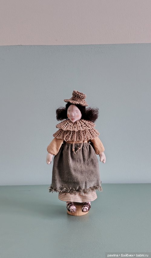 Текстильная малышка — Текстильные игрушки и примитивы: кофейные (фото 2)