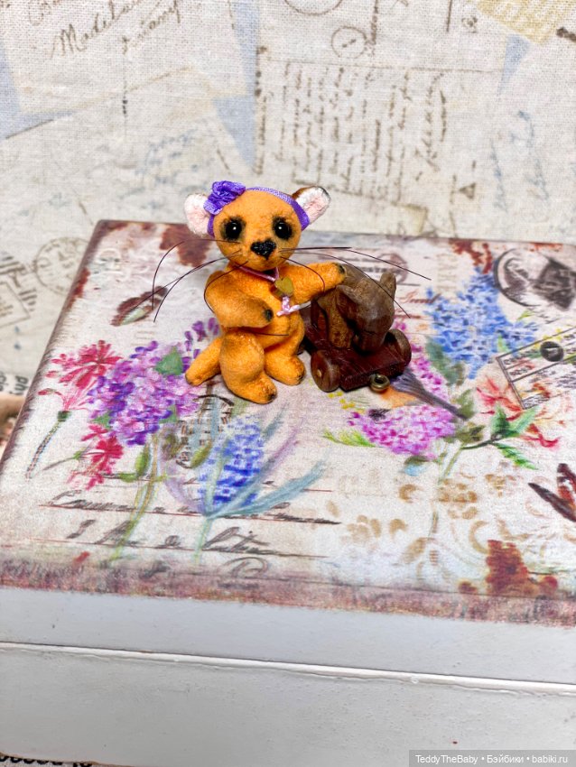 Фифи 🦊🐾3,5 см — Авторские мишки Тедди и друзья: фото (фото 9)
