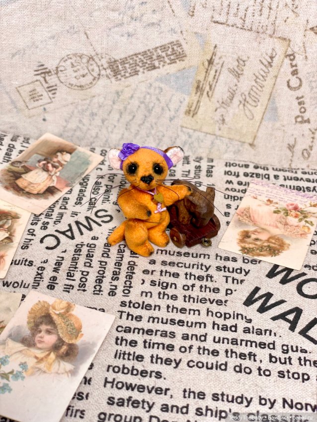 Фифи 🦊🐾3,5 см — Авторские мишки Тедди и друзья: фото (фото 7)