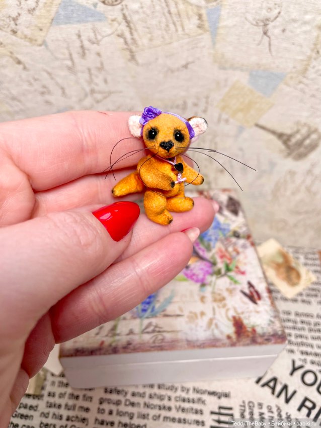 Фифи 🦊🐾3,5 см — Авторские мишки Тедди и друзья: фото