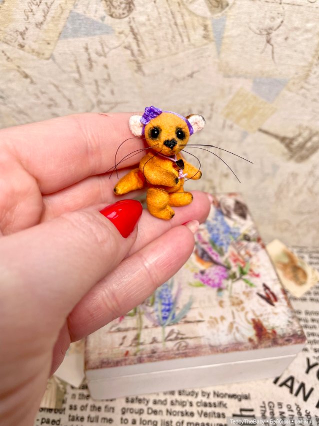 Фифи 🦊🐾3,5 см — Авторские мишки Тедди и друзья: фото