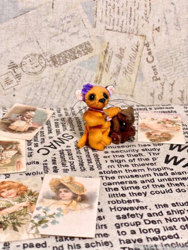 Фифи 🦊🐾3,5 см — Авторские мишки Тедди и друзья: фото (фото 4)