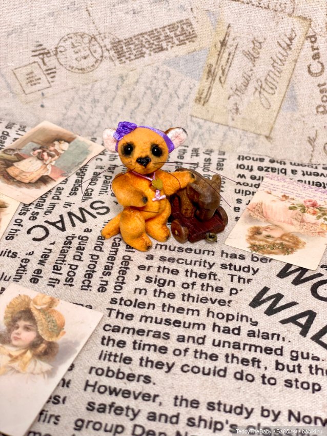 Фифи 🦊🐾3,5 см — Авторские мишки Тедди и друзья: фото (фото 6)