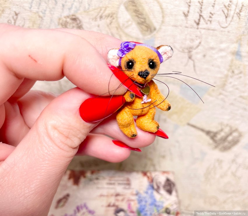 Фифи 🦊🐾3,5 см — Авторские мишки Тедди и друзья: фото