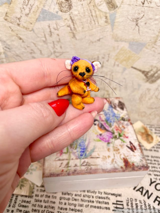 Фифи 🦊🐾3,5 см — Авторские мишки Тедди и друзья: фото