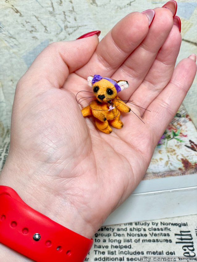 Фифи 🦊🐾3,5 см — Авторские мишки Тедди и друзья: фото