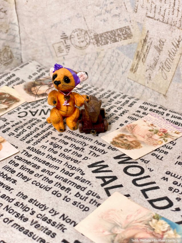 Фифи 🦊🐾3,5 см — Авторские мишки Тедди и друзья: фото (фото 5)