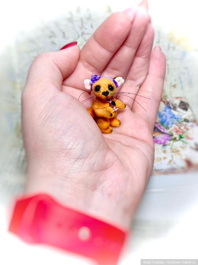 Фифи 🦊🐾3,5 см — Авторские мишки Тедди и друзья: фото (фото 3)