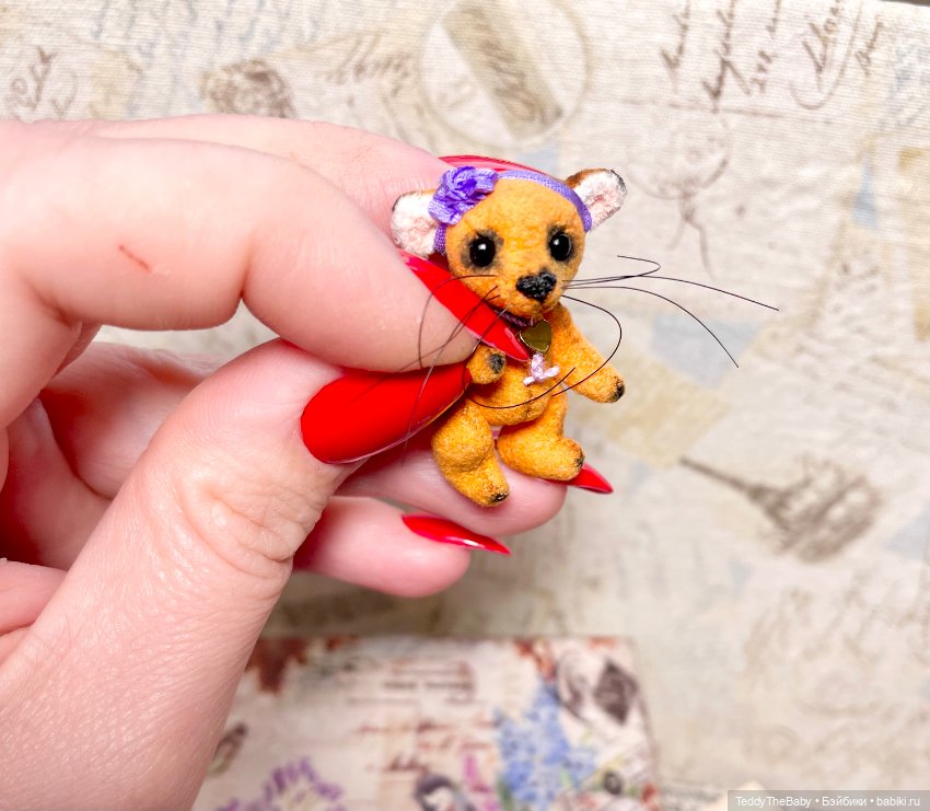 Фифи 🦊🐾3,5 см — Авторские мишки Тедди и друзья: фото