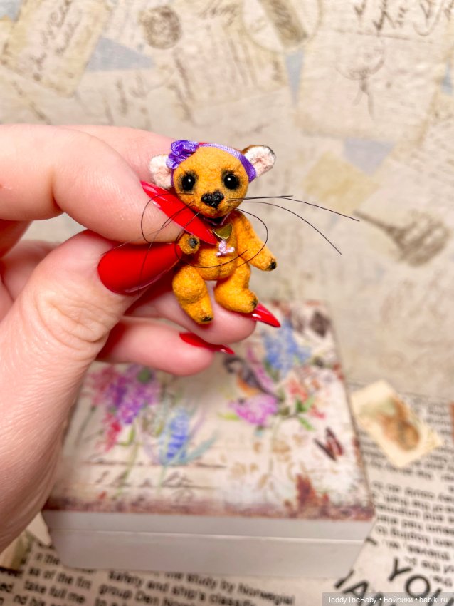 Фифи 🦊🐾3,5 см — Авторские мишки Тедди и друзья: фото