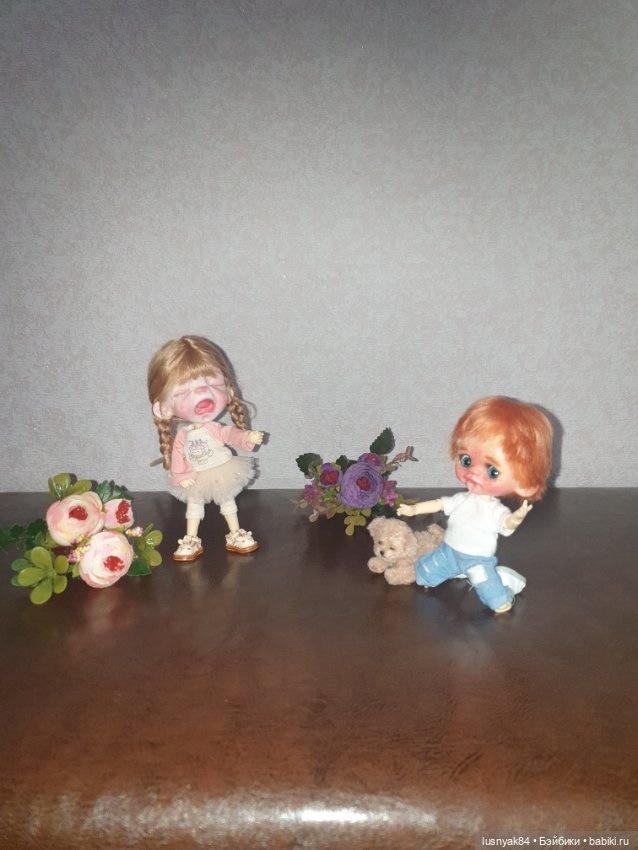 Борьба за щенка — Куклы и тела Obitsu 11 (Ob11): гибриды (фото 2)